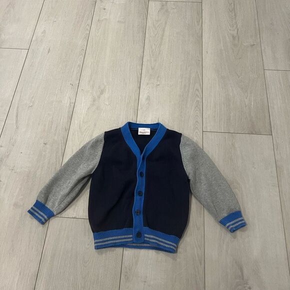 Hanna Anderson boys cardigan sweater size 4 - Picture 1 of 7